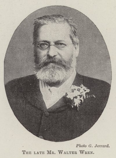 Afdøde hr. Walter Wren af English Photographer
