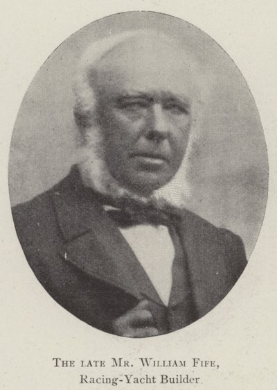 Den afdøde Mr. William Fife, Racing-Yacht Builder af English Photographer