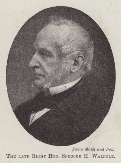 Den afdøde højre ærede Spencer H Walpole af English Photographer