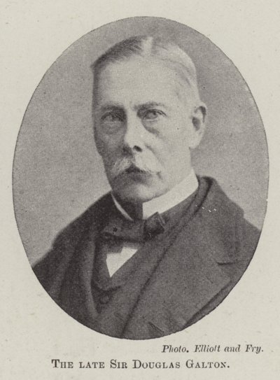 Den afdøde Sir Douglas Galton af English Photographer