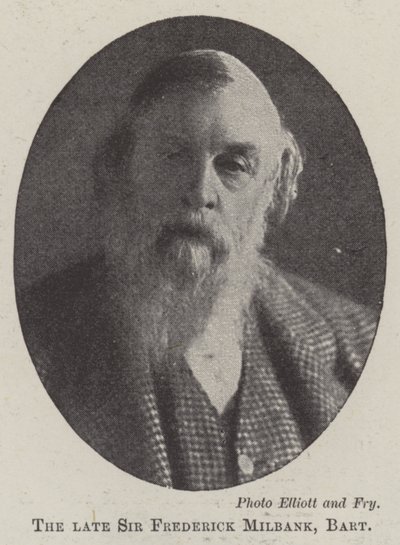 Afdøde Sir Frederick Milbank, Baronet af English Photographer