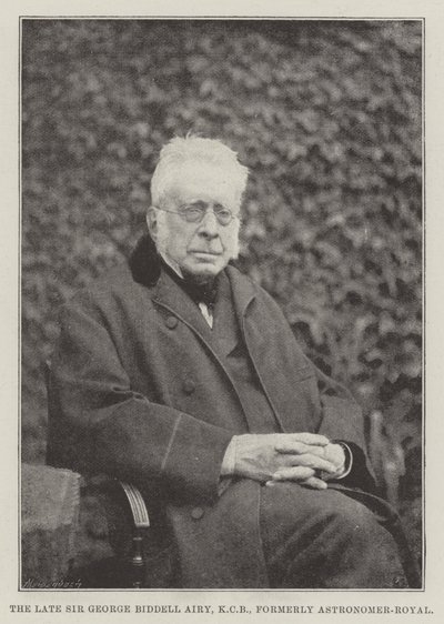 Den afdøde Sir George Biddell Airy, KCB, tidligere Astronomer-Royal af English Photographer