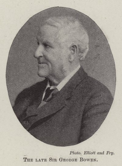 Den afdøde Sir George Bowen af English Photographer