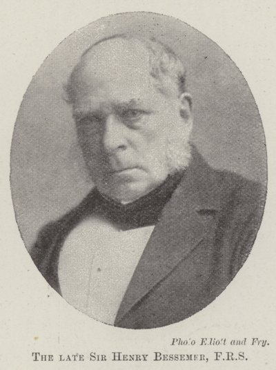 Den afdøde Sir Henry Bessemer, FRS af English Photographer
