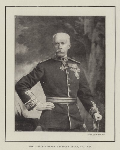 Den afdøde Sir Henry Havelock-Allan, VC, MP af English Photographer