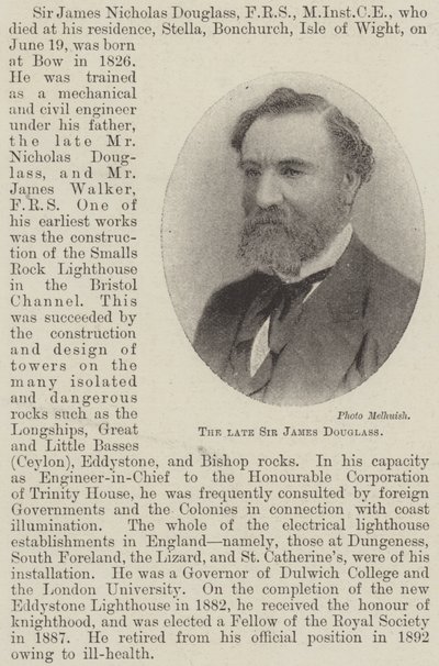 Den afdøde Sir James Douglass af English Photographer