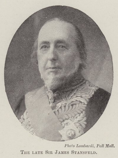 Den afdøde Sir James Stansfeld af English Photographer