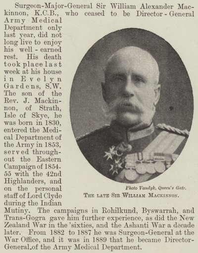 Den afdøde Sir William Mackinnon af English Photographer