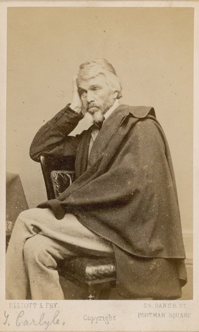 Thomas Carlyle af English Photographer