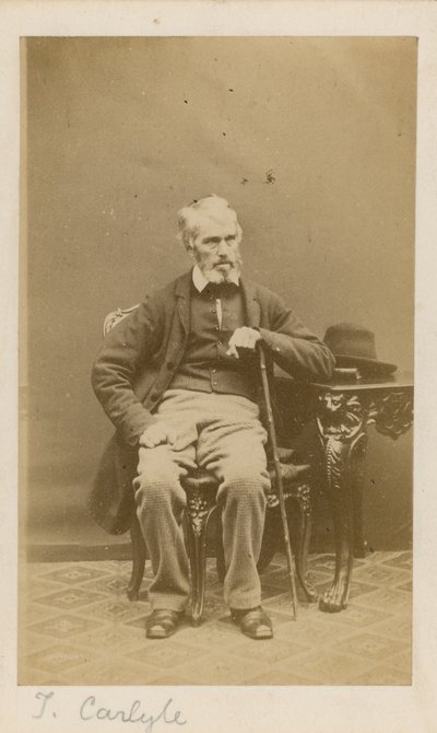 Thomas Carlyle af English Photographer