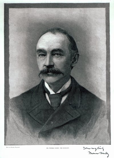 Thomas Hardy, 1892 af English Photographer