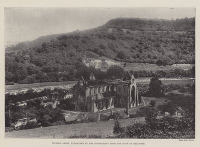 Tintern Abbey, købt af regeringen af hertugen af Beaufort af English Photographer