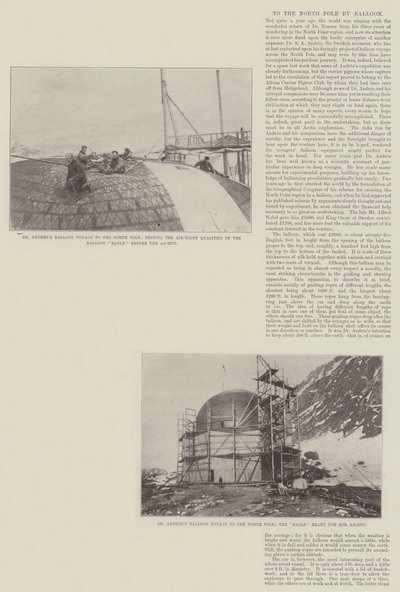 Til Nordpolen med ballon af English Photographer