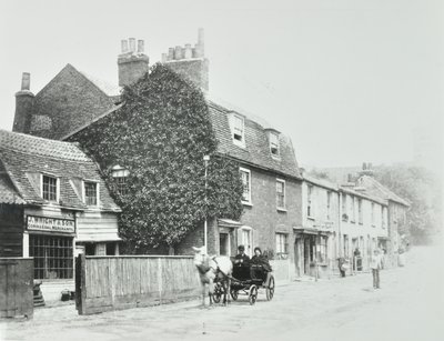 Tottenham Lane, Hornsey: forhøjninger, ca. 1890 af English Photographer