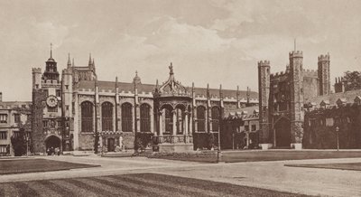 Trinity College, Great Court, Cambridge (s/h-billede) af English Photographer