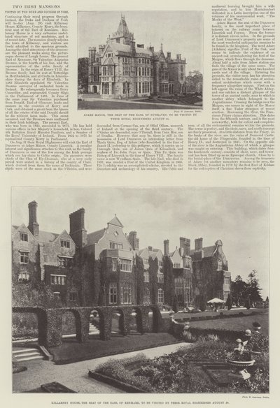 To irske palæer besøgt af hertugen og hertuginden af York af English Photographer