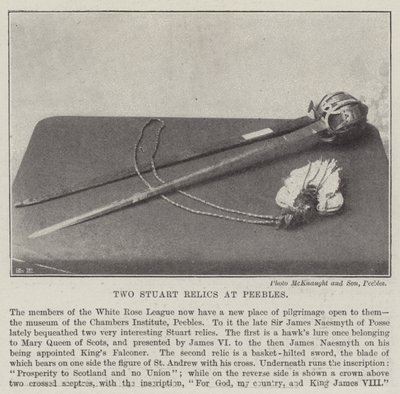 Zwei Stuart-Relikte in Peebles von English Photographer