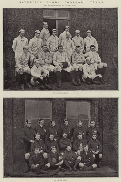 University Rugby fodboldhold af English Photographer