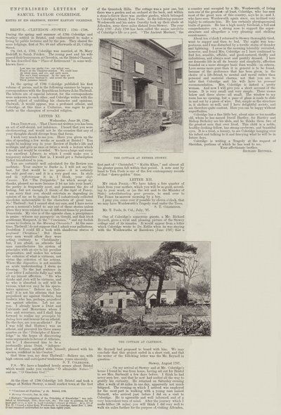 Upublicerede breve fra Samuel Taylor Coleridge af English Photographer