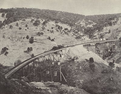 Viadukt på Adelaide til Melbourne Railway af English Photographer