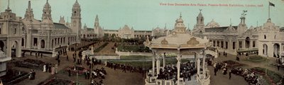 Udsigt fra Dectorative Arts Palace, fransk-britisk udstilling, London, 1908 af English Photographer