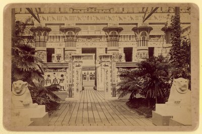 Udsigt mod den egyptiske domstol, Crystal Palace af English Photographer
