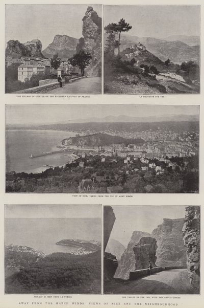 Udsigt over Nice og kvarteret af English Photographer