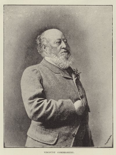 Viscount Combermere af English Photographer