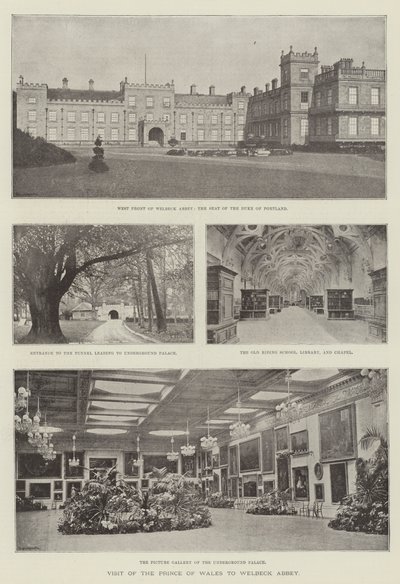 Besøg af prinsen af Wales til Welbeck Abbey af English Photographer