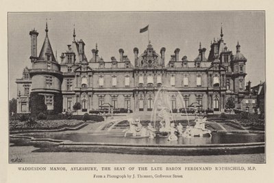 Waddesdon Manor, Aylesbury, sæde for den afdøde baron Ferdinand Rothschild, MP af English Photographer