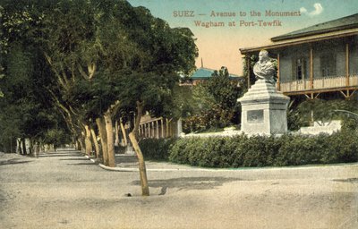 Wagham Monument, Port Taufiq, Suez (farvefoto) af English Photographer