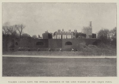 Walmer Castle, Kent, den officielle bolig for Lord Warden of the Cinque Ports af English Photographer