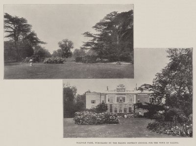 Walpole Park, købt af Ealing District Council for byen Ealing af English Photographer