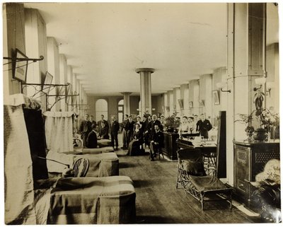Afdeling på St. Thomas Hospital, London, ca. 1890 af English Photographer