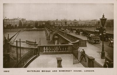 Waterloo Bridge og Somerset House, London af English Photographer