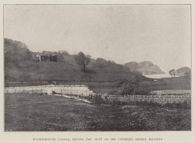 Watermouth Castle, Devon, sæde for Mr. Charles Henry Bassett af English Photographer