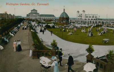 Wellington Gardens, Great Yarmouth. Postkort sendt i 1913. af English Photographer