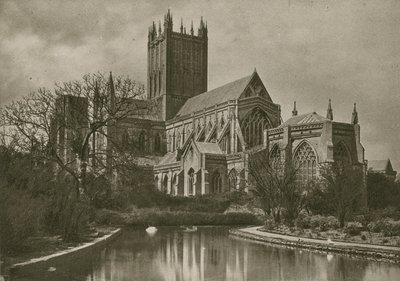 Wells Cathedral, fra Svanebassinet af English Photographer
