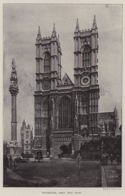 Westminster Abbey, vestfronten af English Photographer
