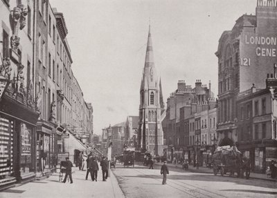 Westminster Bridge Road, med Christ Church af English Photographer