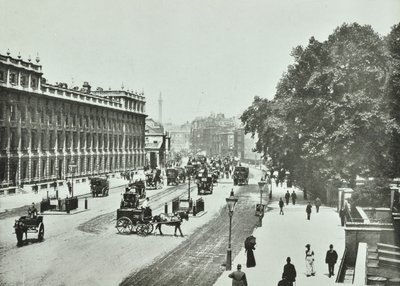 Whitehall, Westminster LB: ser mod nord, 1890 af English Photographer