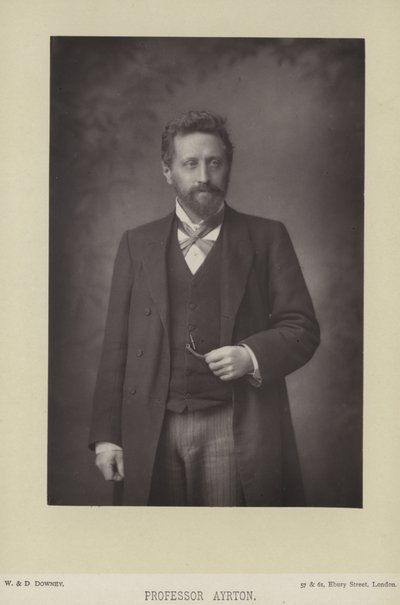 William Edward Ayrton af English Photographer