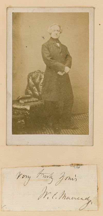 William Macready, skuespiller af English Photographer