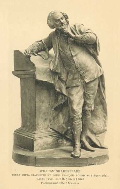 William Shakespeare, engelsk dramatiker (s/h-foto) af English Photographer