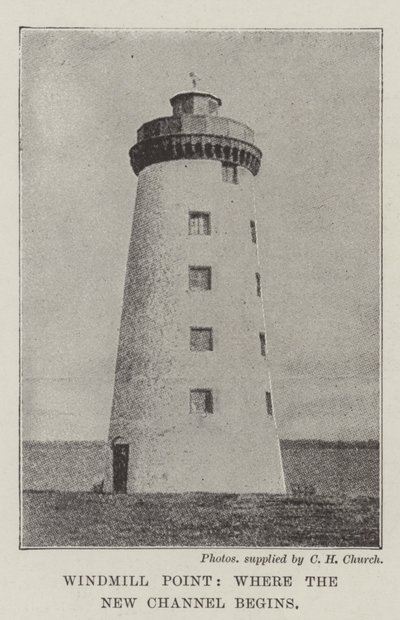 Windmill Point, hvor den nye kanal begynder af English Photographer