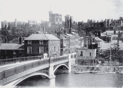 Windsor Castle fra Bridge (s/h foto) af English Photographer
