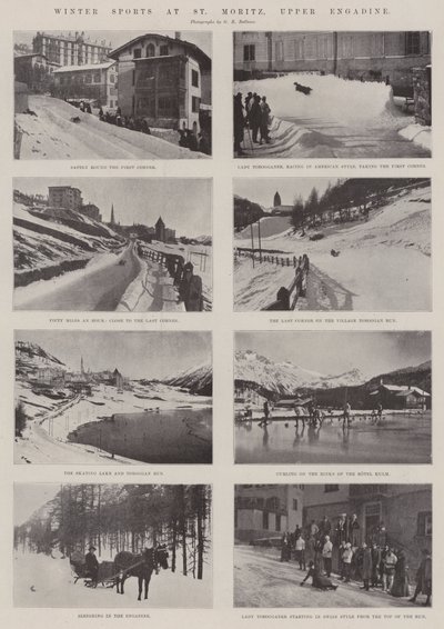 Vintersport i St. Moritz, Øvre Engadine af English Photographer