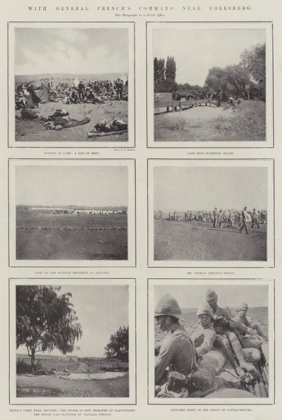 Med General Frenchs Command nær Colesberg af English Photographer