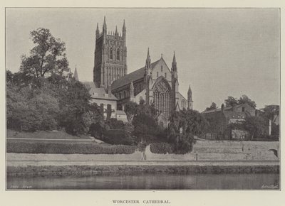 Worcester katedral af English Photographer