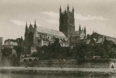 Worcester Cathedral, fra sydvest af English Photographer